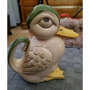 Vintage Porcelain Duck Pitcher made in Portugal